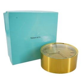 Tiffany & Co. Cylindrical Desk Clock