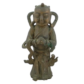18th Century Bronze Deity Figure