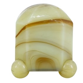 Art Deco Marbled Glass Night Lamp