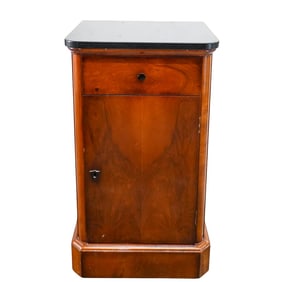 Italian Marble Topped Nightstand