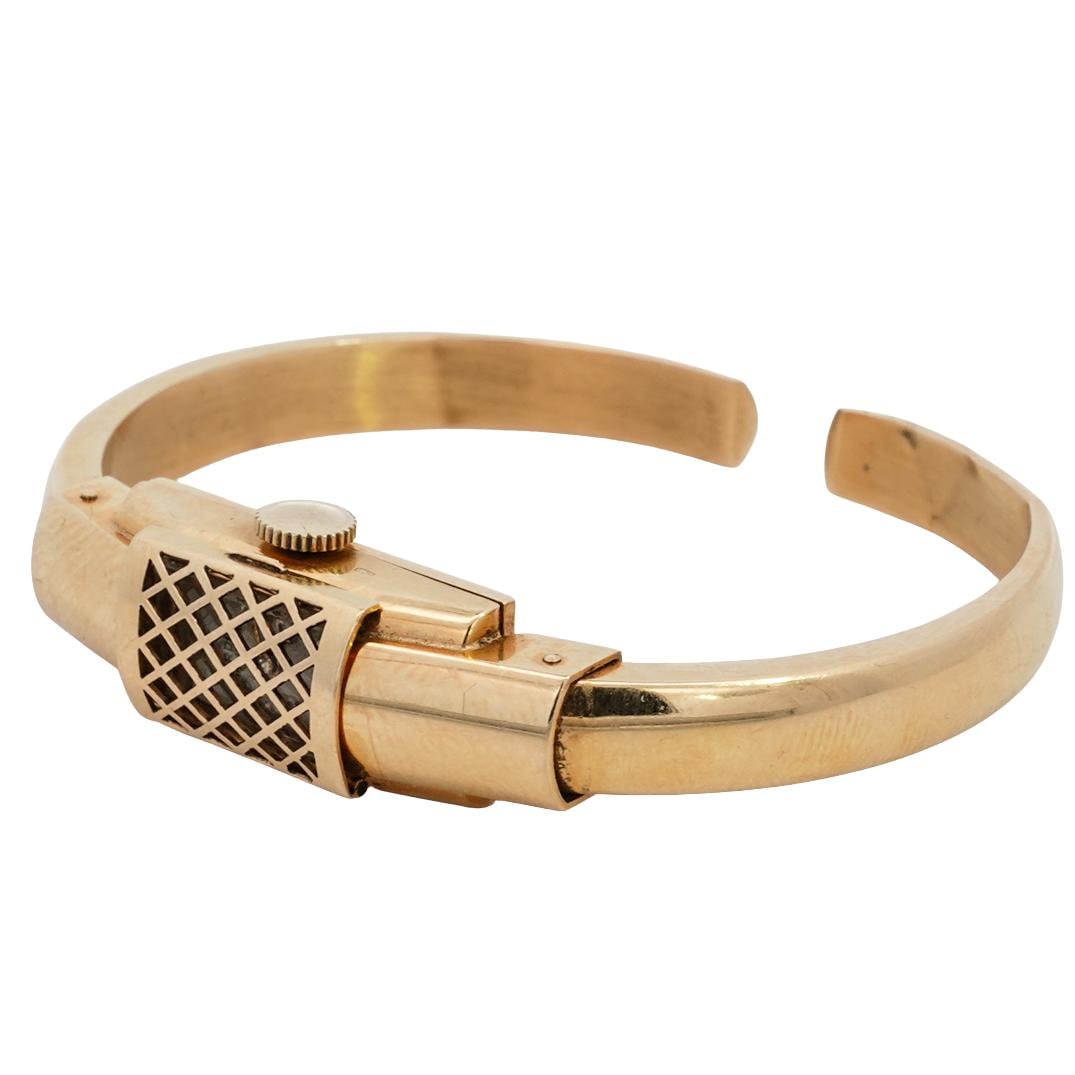 18k Gold Ardath Ladies Bangle Watch (1 of 6)