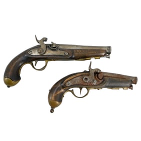 (2 Pc) Flintlock Pocket Pistol Replicas