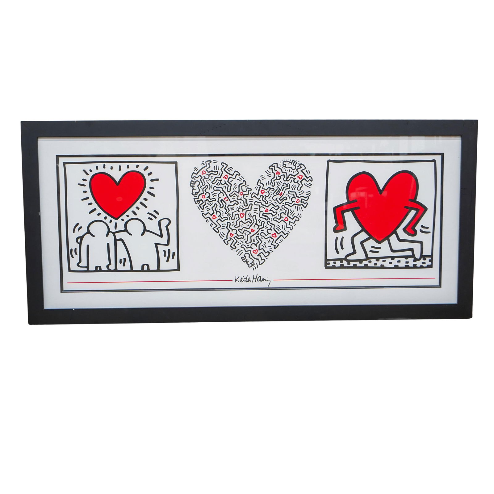 Keith Haring (American, B. 1958) Framed Poster (1 of 5)