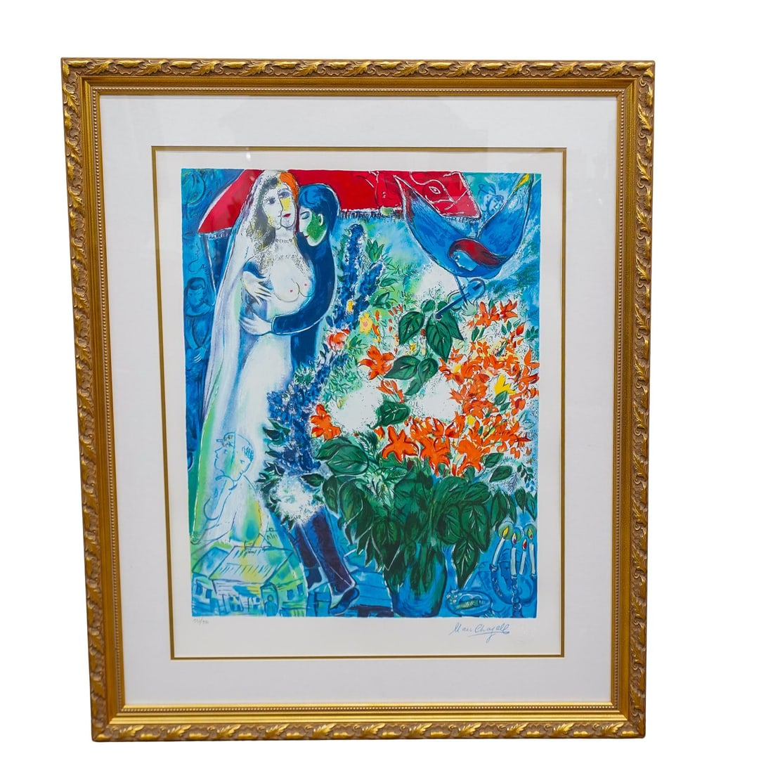 Marc Chagall (Russian, 1887-1985) Signed Lithograph (1 of 7)