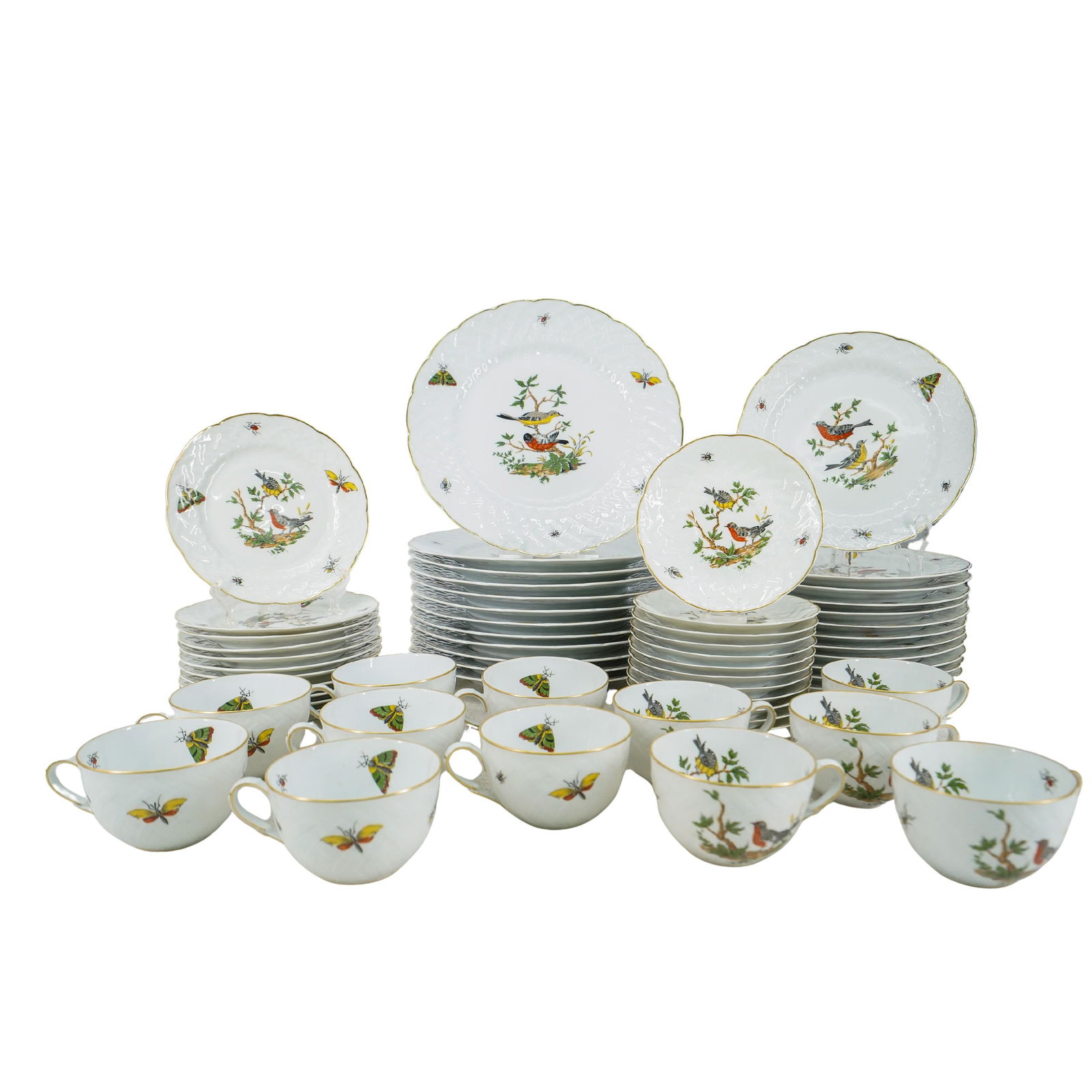 (59 Pc) Limoges Bernardaud "Virginie" Porcelain Service (1 of 20)