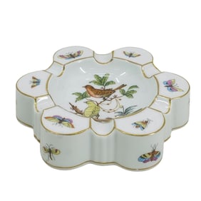 Herend Porcelain "Rothschild Bird" Ashtray