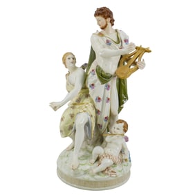 Antique KPM Porcelain "Orpheus and Eurydice" Group Figurine