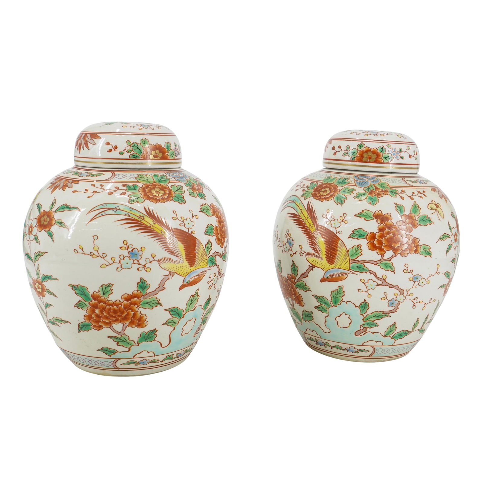 Pair Of Antique Chinese Porcelain Ginger Jars (1 of 8)
