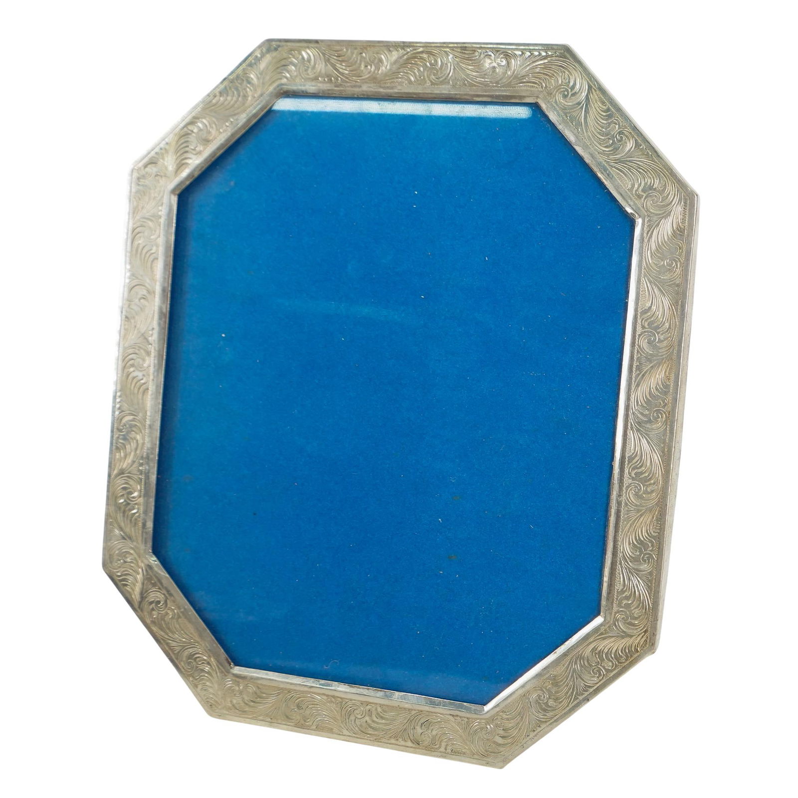 Vintage 900 Silver Octagonal Easel Desk Photo Frame (1 of 6)