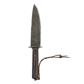 (2 Pc) Antique Confederate  Bowie Knife