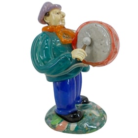 Vintage Murano Glass Drummer Figurine