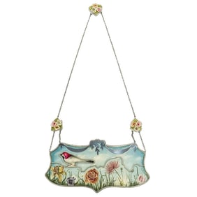 Monika Krol x Danielle Murray Hand Painted Sterling Silver Necklace