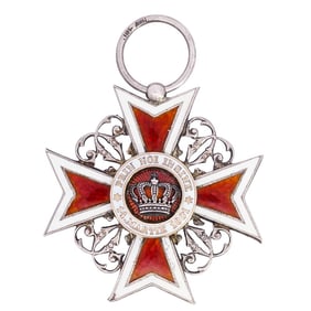 Sterling Silver & Enamel Romanian Medal