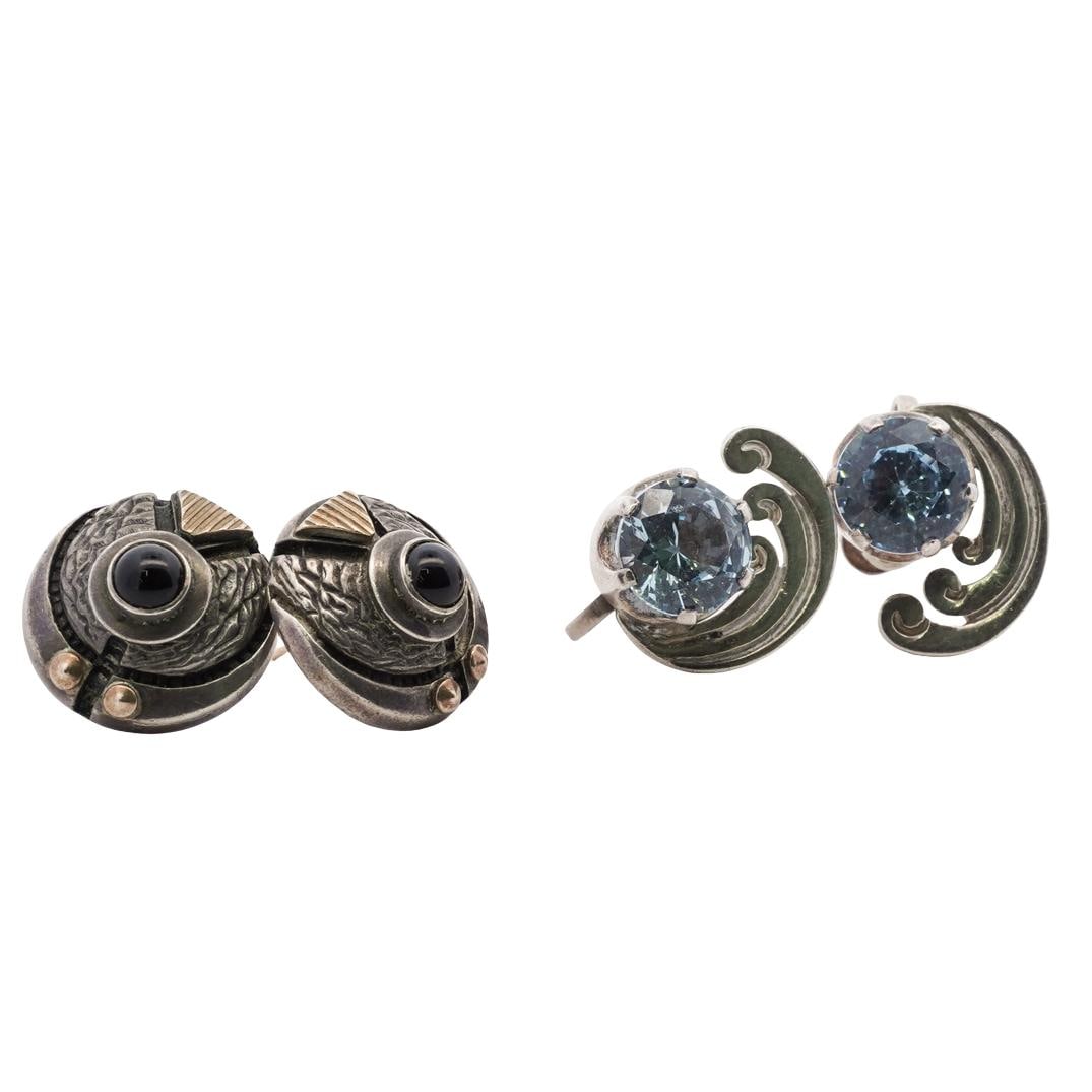 (4 pc) Sterling Silver Earrings (1 of 2)