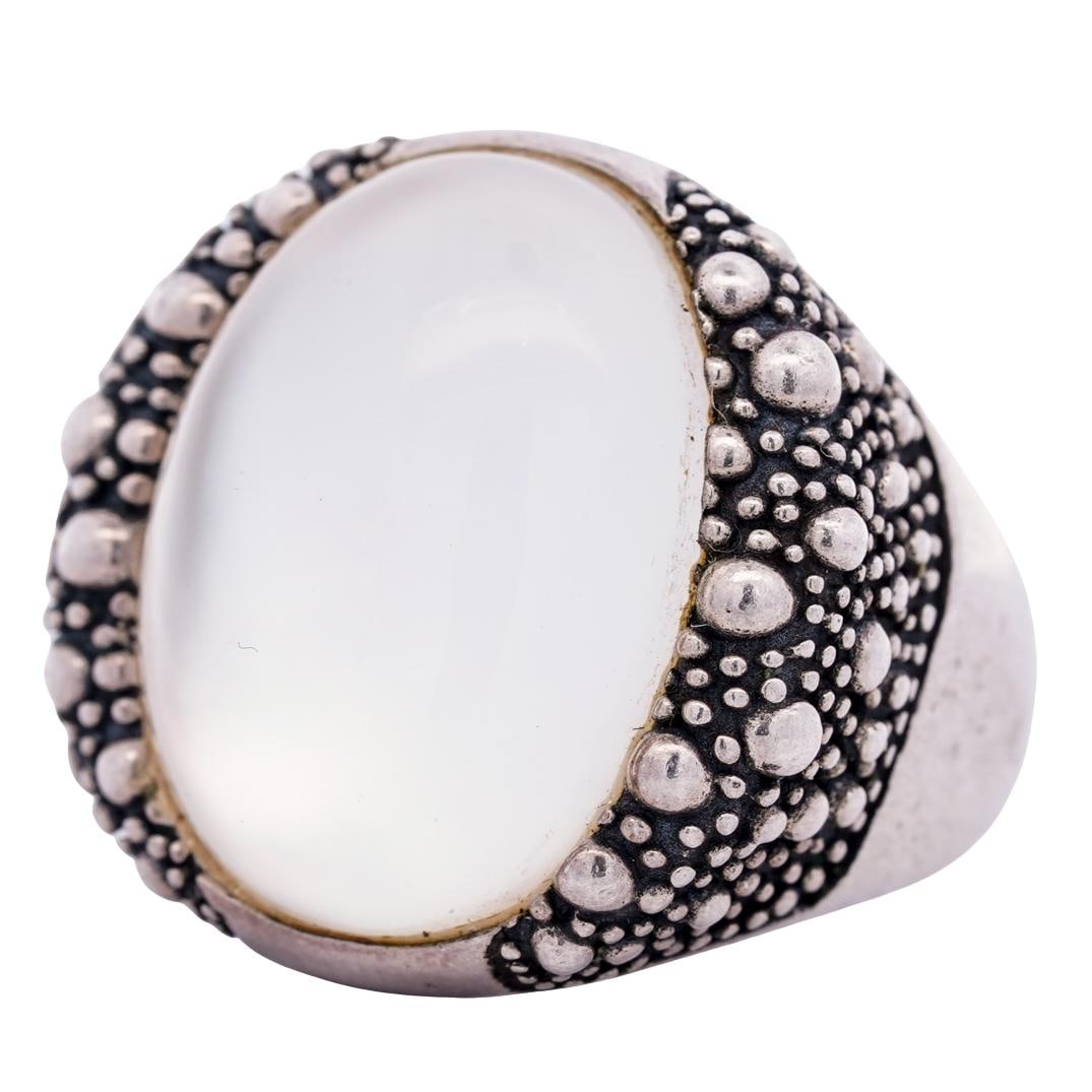 Sterling Silver Moonstone Ring In Box (1 of 5)