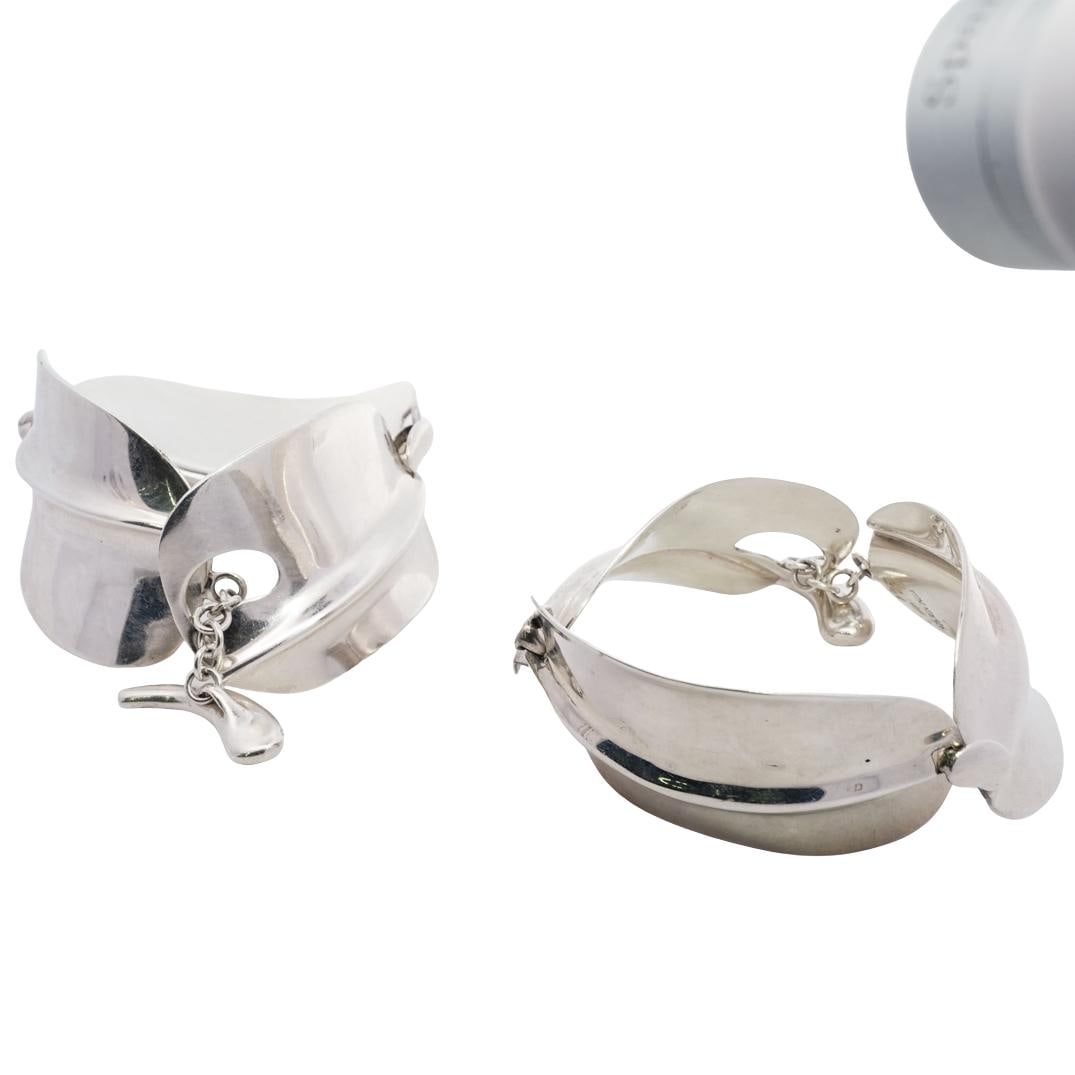 (2 Pc) Vintage Sterling Silver Chunky Bracelet (1 of 7)