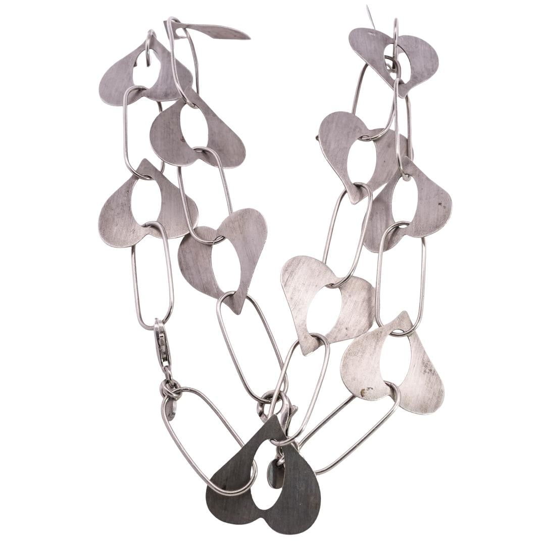 Italian Sterling Silver Heart Necklace (1 of 4)