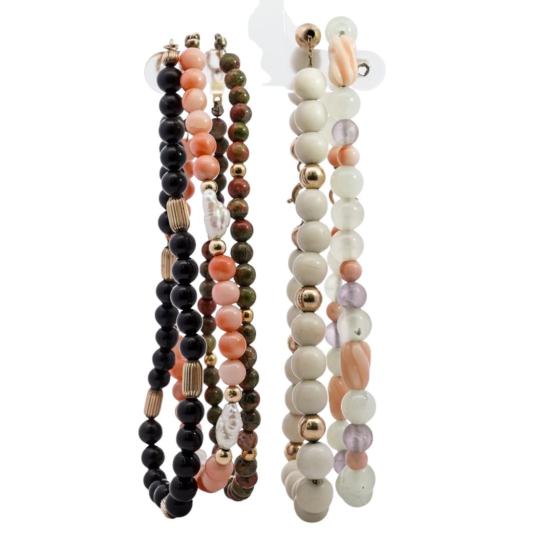 (5 Pc) Gemstone Bracelets (1 of 7)