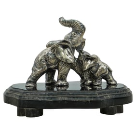 Sterling Silver Elephant Figurines