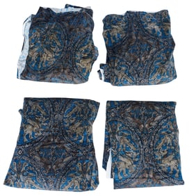 Textile Kravet Printed Velvet Venetian Pattern Fabric Samples