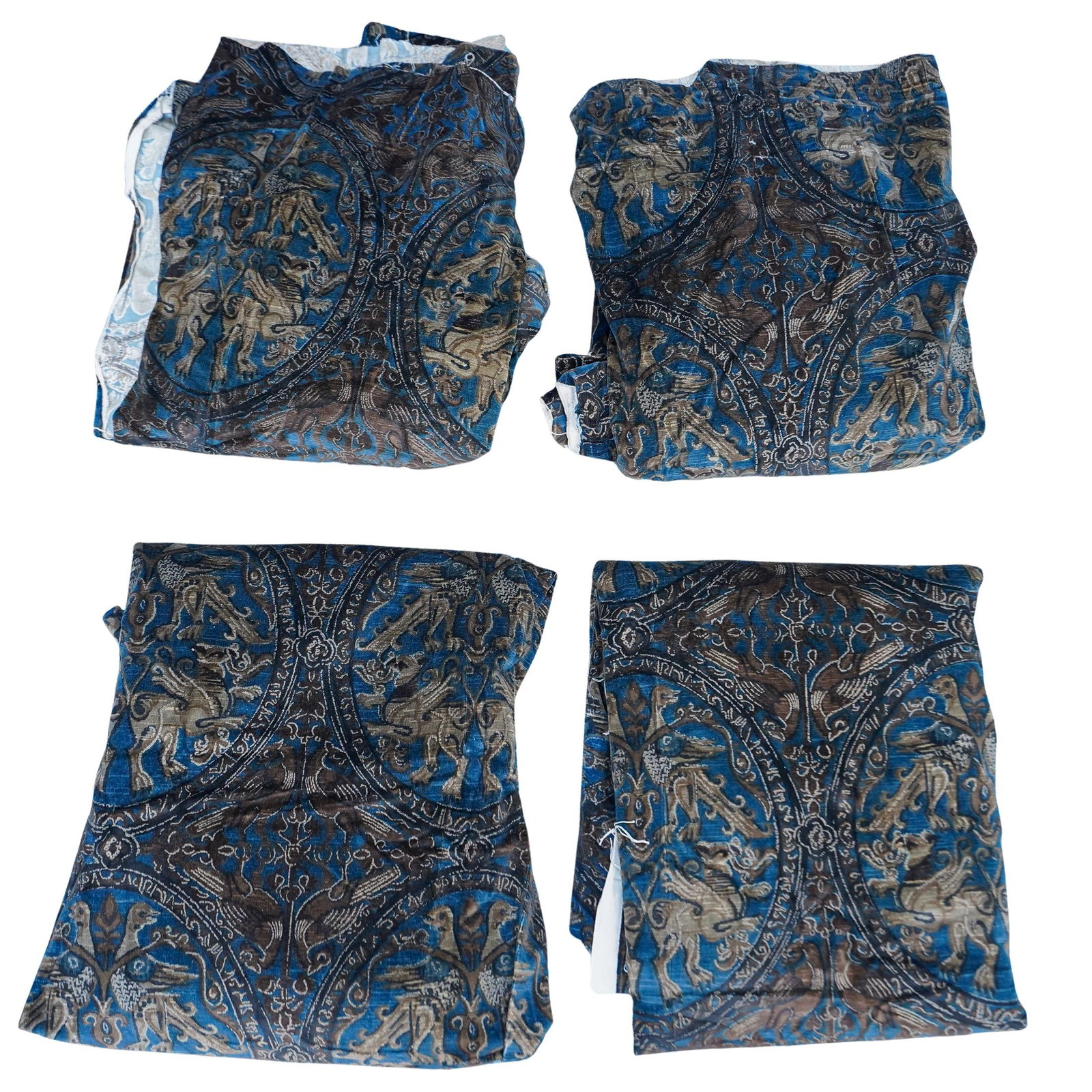 Textile Kravet Printed Velvet Venetian Pattern Fabric Samples (1 of 6)