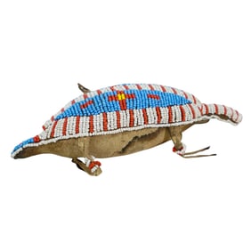 19th Century Native American Plains Tribe Lizard Umbilical Fetish Toy