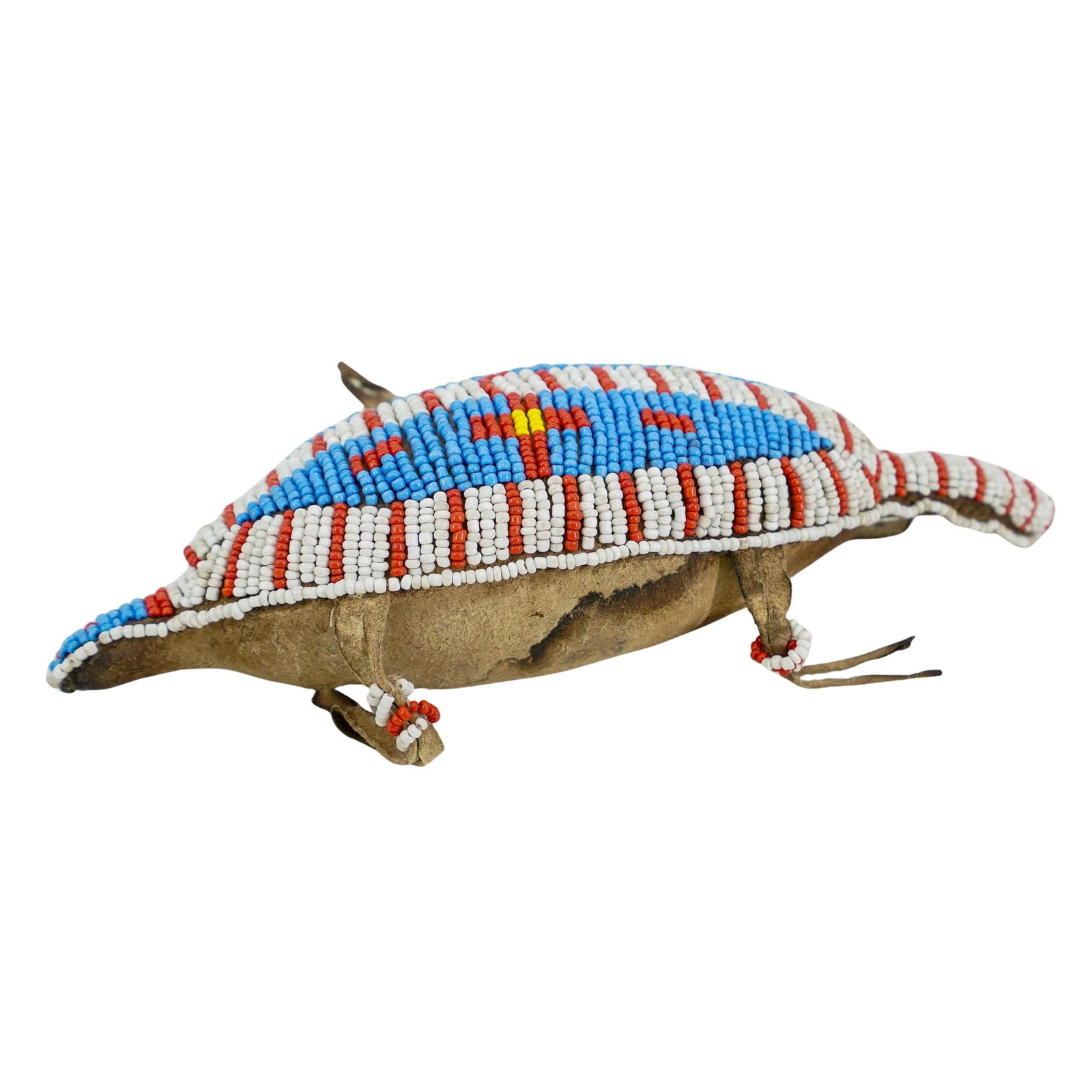 19th Century Native American Plains Tribe Lizard Umbilical Fetish Toy (1 of 7)