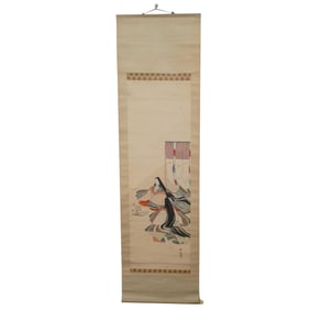 Antique Japanese Scroll Painting
