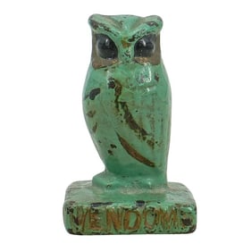 Small Iron Owl Figurine