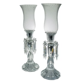 (2 Pc) Crystal Hurricane Candelabras
