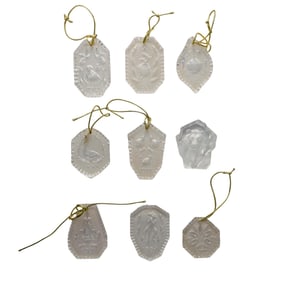 (11 Pc) Waterford Crystal Ornaments