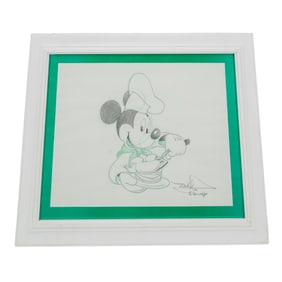 Mickey Mouse Framed Pencil Drawing