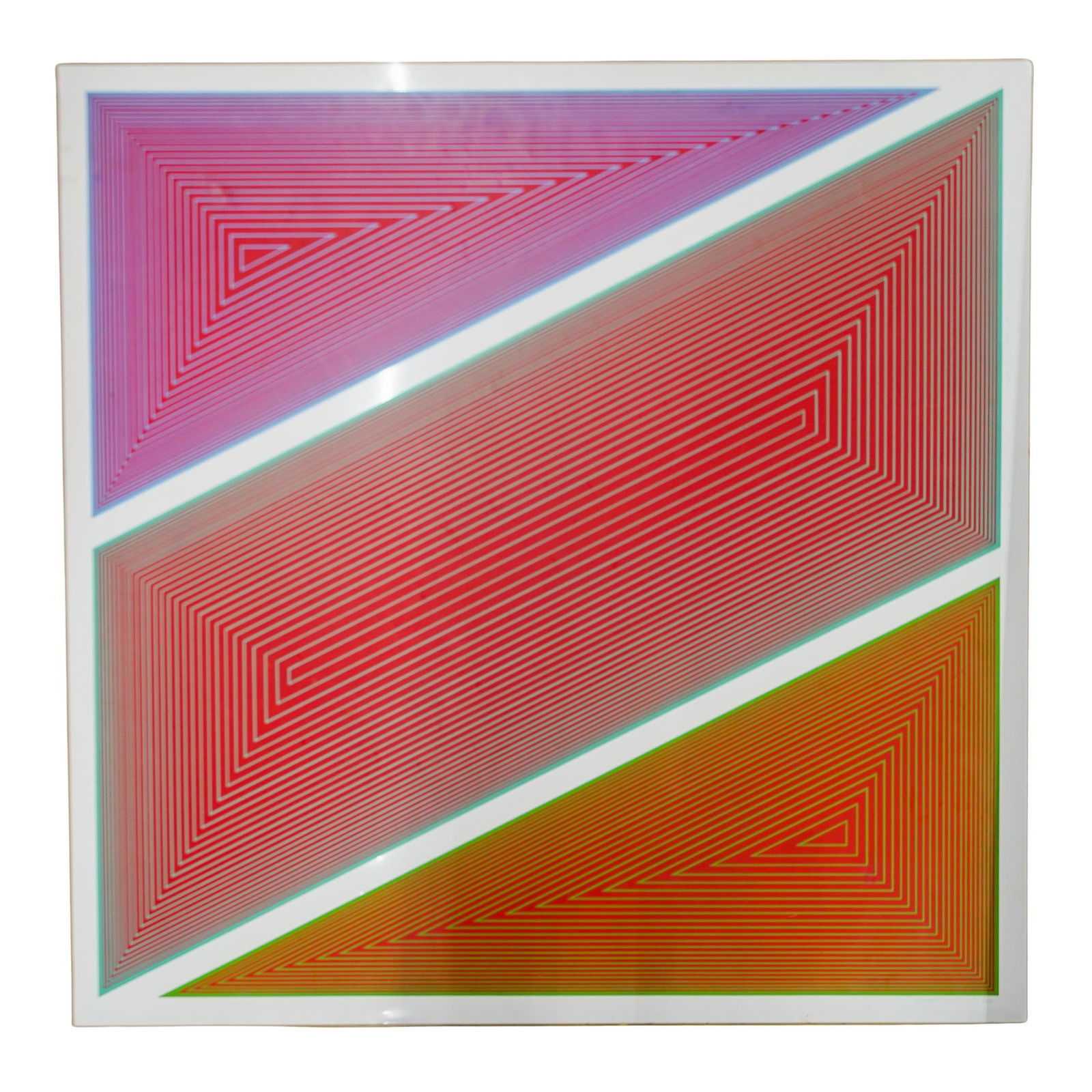 Richard Anuszkiewicz Polish/American, 1930-2020) Screen Print on Aluminum Panel (1 of 5)