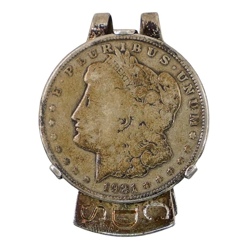 US 1921-Morgan Silver Dollar Money Clip (1 of 3)