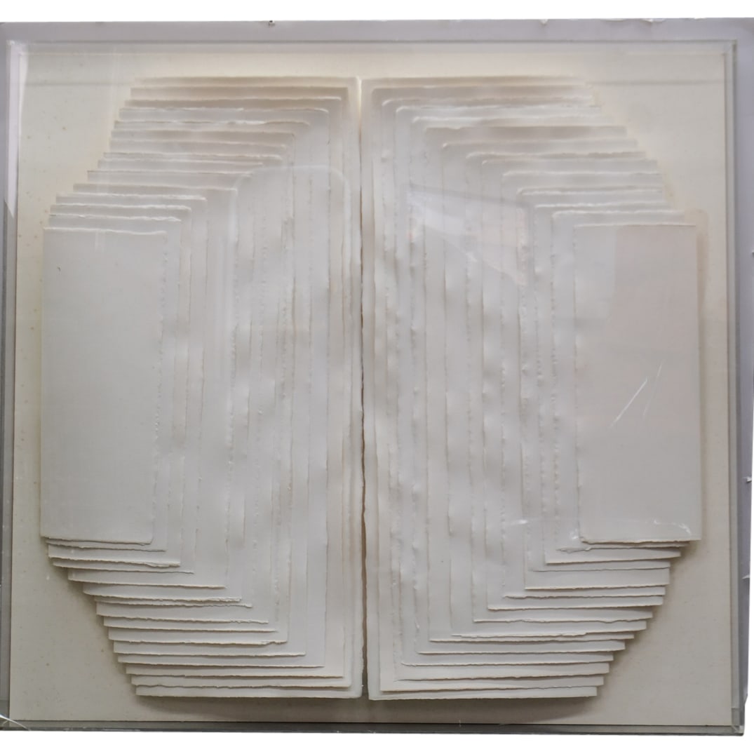 Mon Levinson (American, 1926-2014) Grand Ziggurat Paper Sculpture (1 of 3)