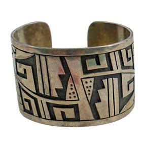Important Vintage Native American Hopi Marc Coochwykvia Sterling Silver Bracelet Important Vintage Native American Hopi Marc Coochwykvia Sterling Silver Bracelet