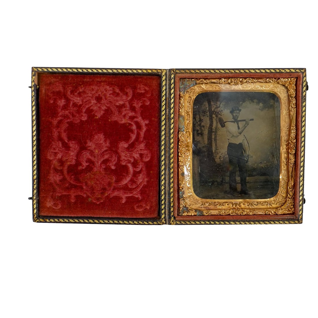 Occupational Daguerreotype of a Railroad Worker (1 of 5)