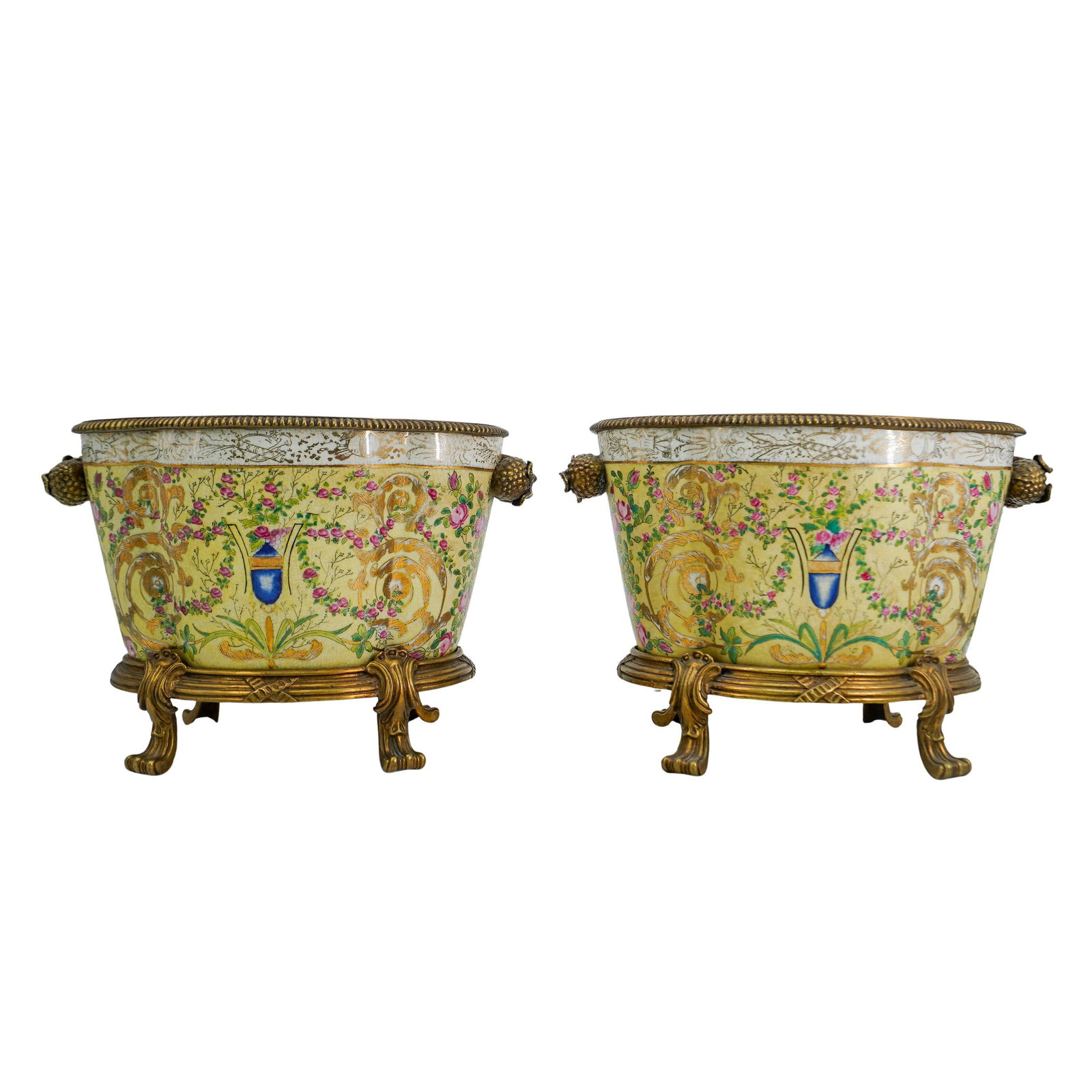 Pair Of Vintage Chinese United Wilson Porcelain Jardiniers (1 of 11)