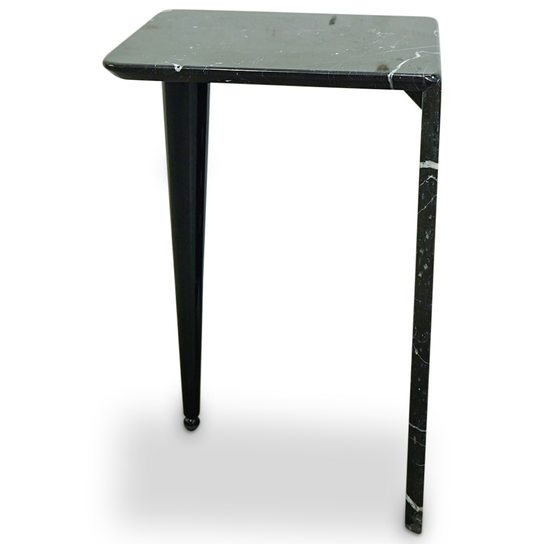 Italian Black Marble Accent Table (1 of 4)