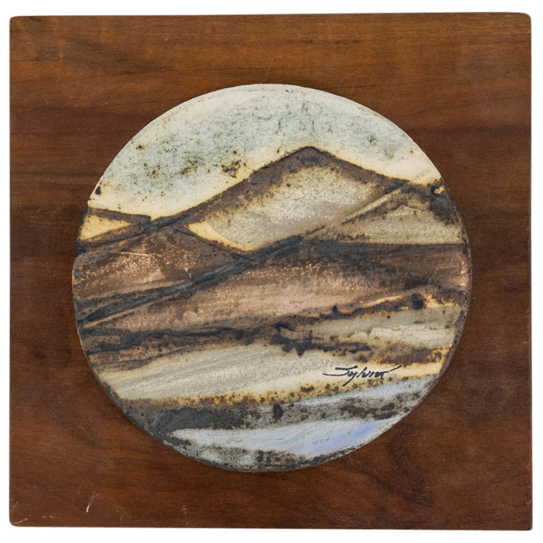 Sylvia Blanco (Puerto Rican, 1943-2017) Mountain Landscape Plaque (1 of 4)