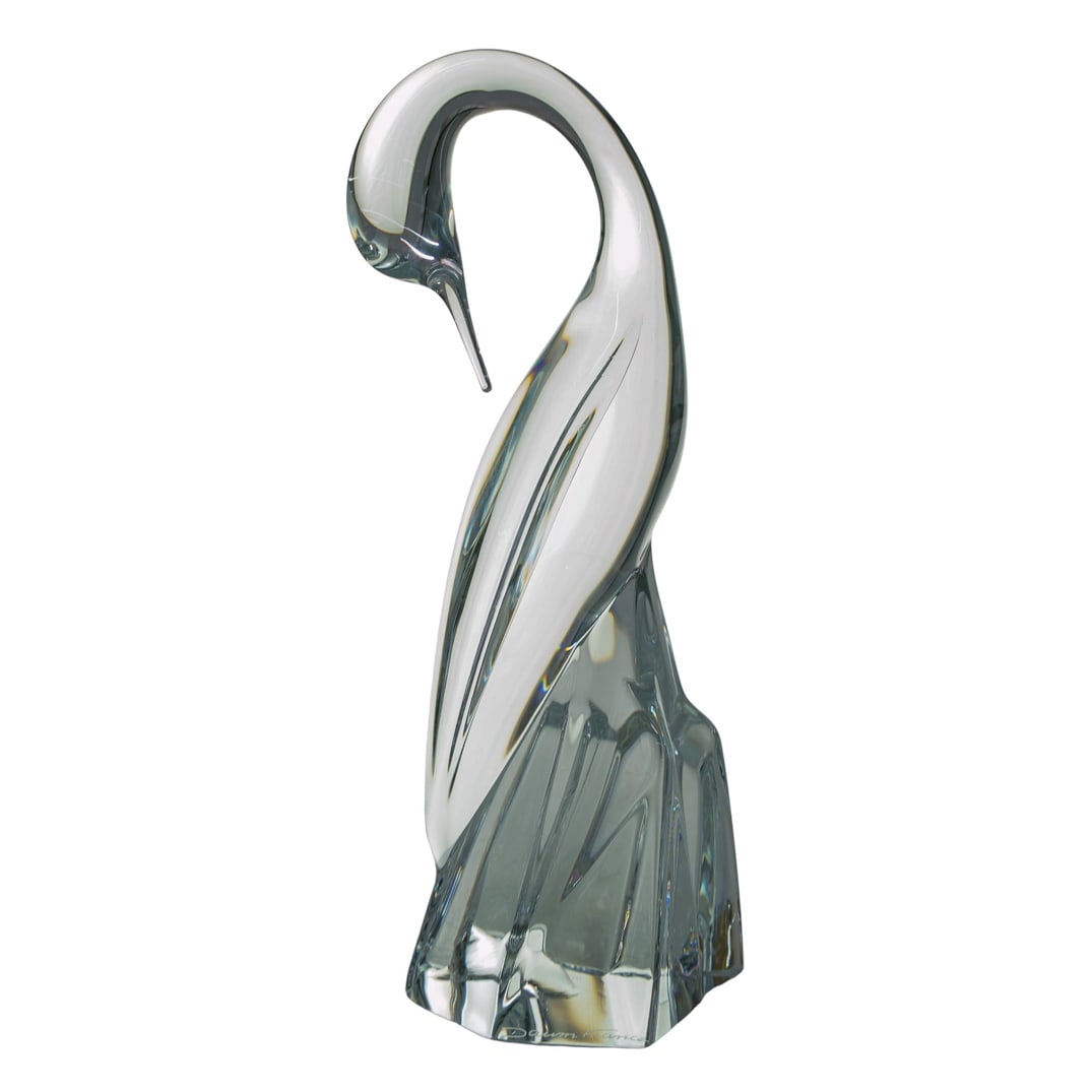Daum Crystal Heron Sculpture (1 of 6)