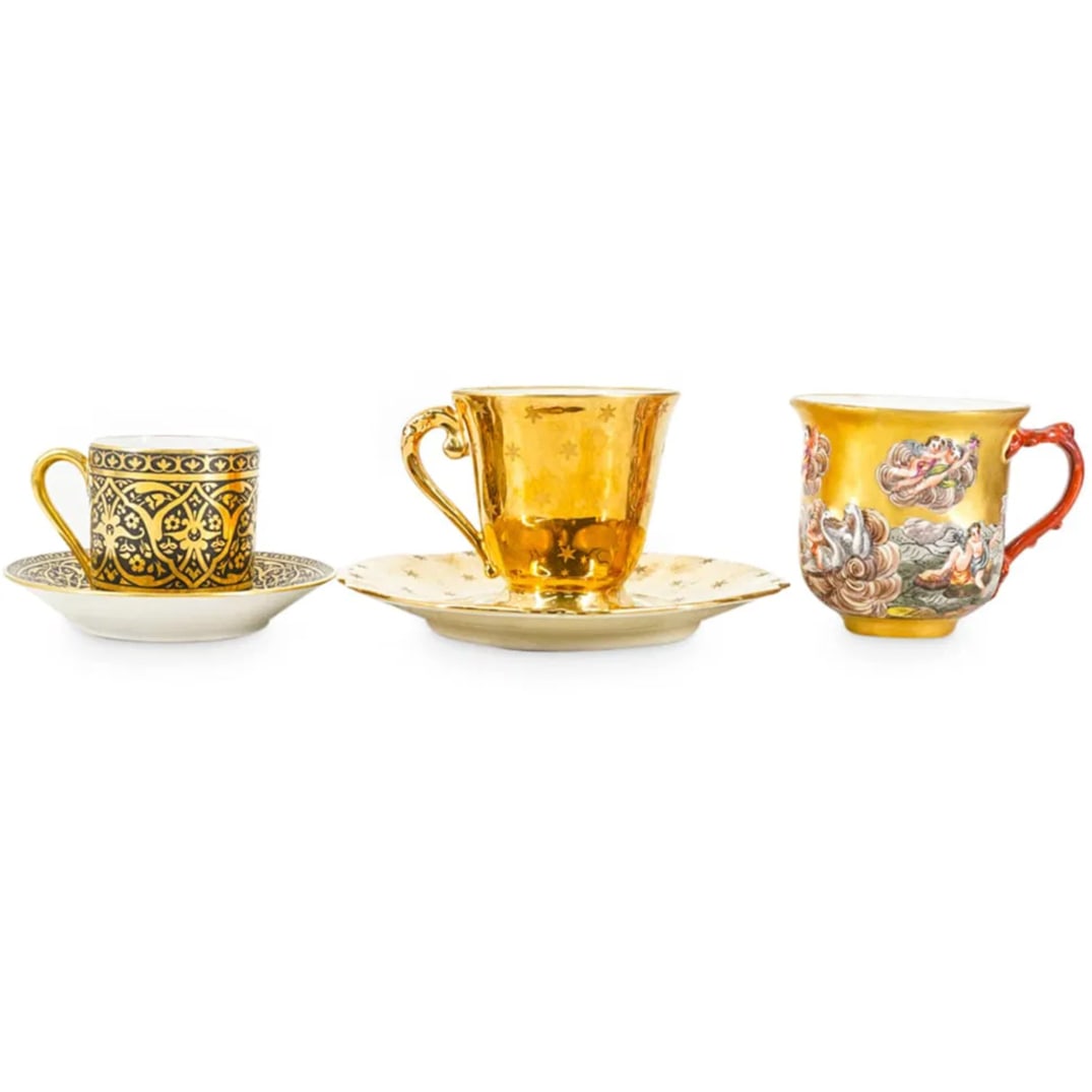 (5 Pc) Antique Limoges & Capodimonte Porcelain Set (1 of 5)