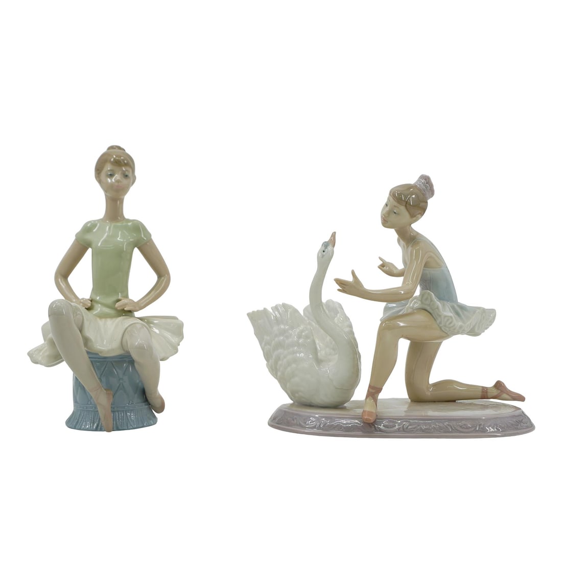 (2 Pc) Lladro Porcelain Ballerina Grouping (1 of 12)