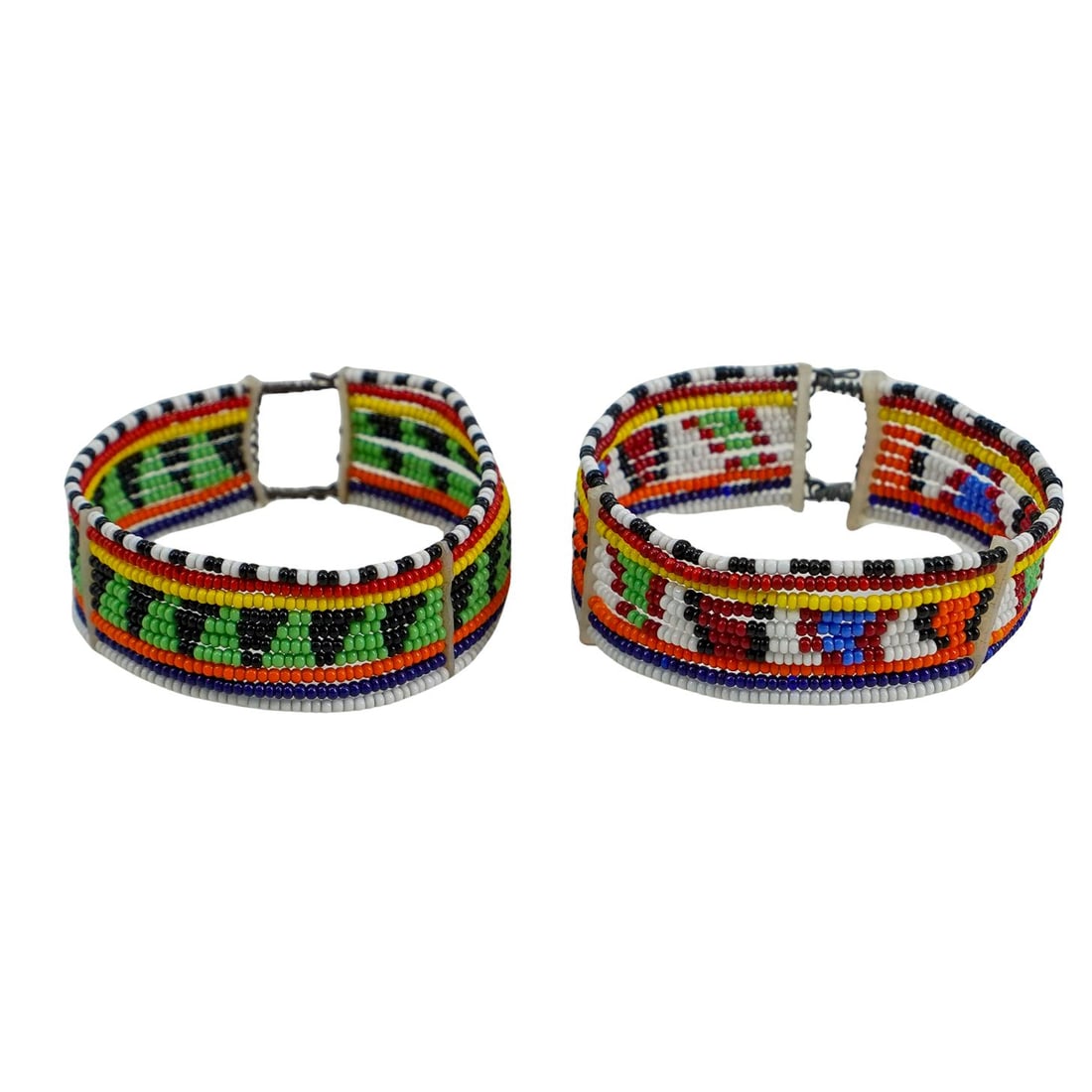 (2 Pc) African Maasai Beaded Bracelets (1 of 7)