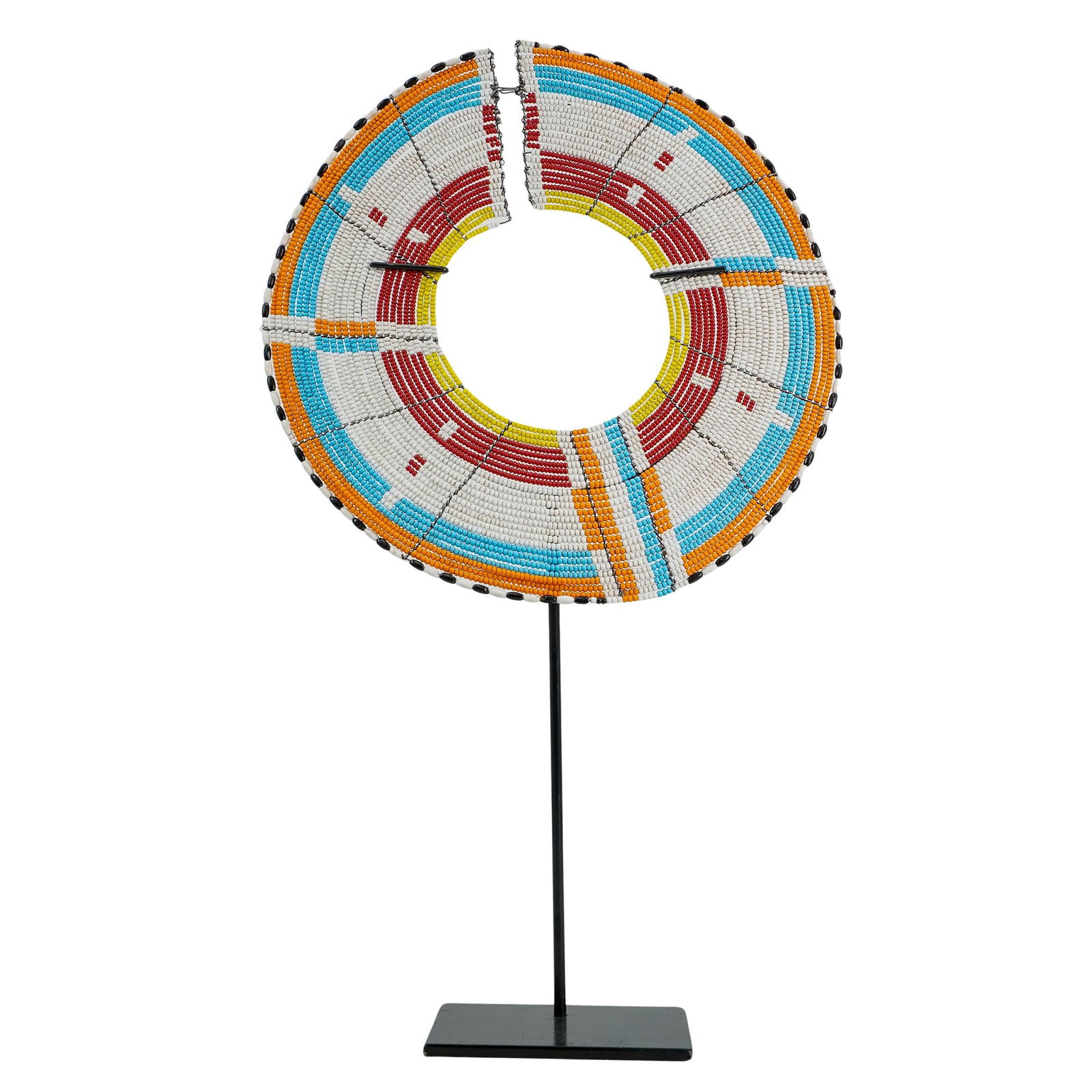 African Maasai Medium Beaded Collar & Stand (1 of 5)