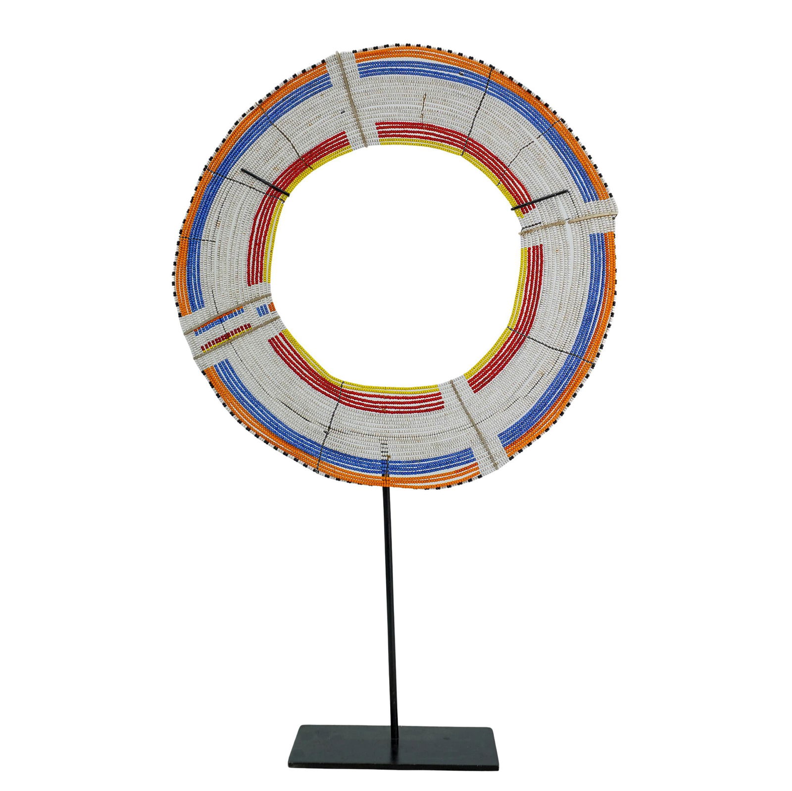 Large African Maasai Beaded Collar & Stand (1 of 5)
