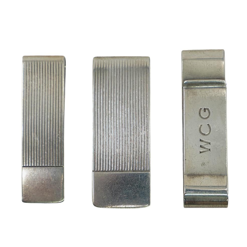 (3 Pc) Sterling Silver Money Clips (1 of 12)