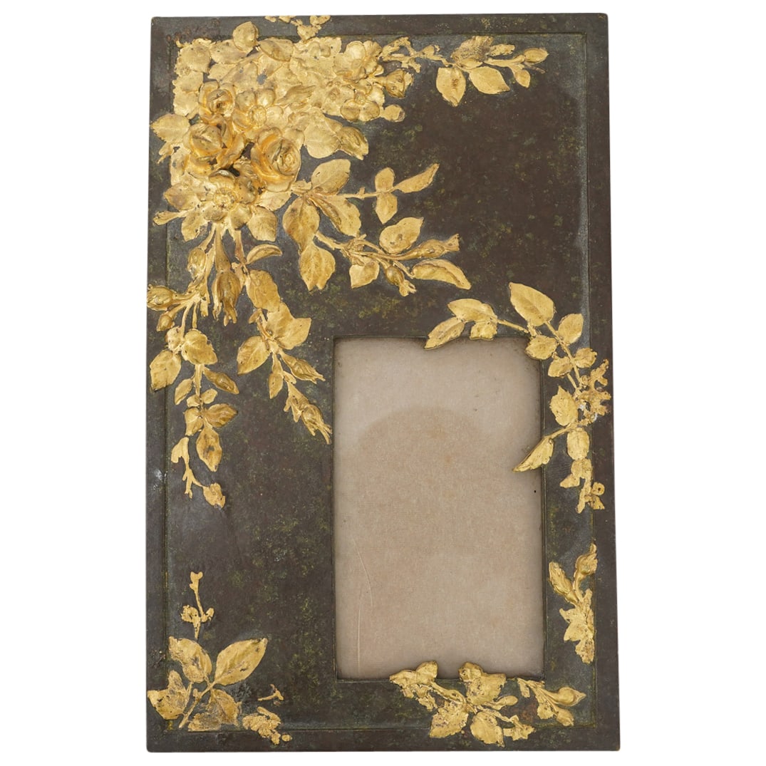 Antique French Parcel Gilt Bronze Picture Frame (1 of 4)