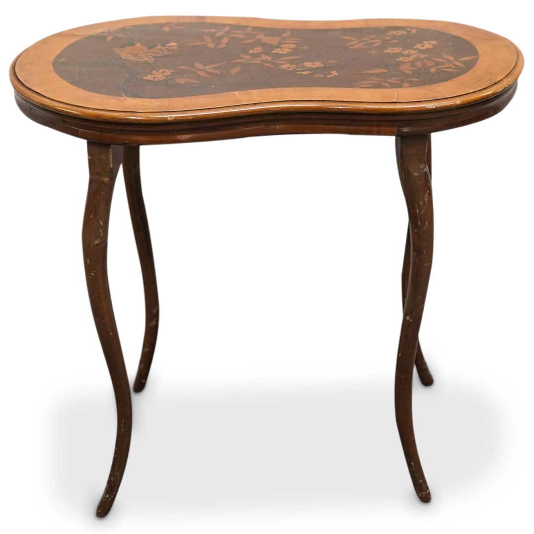 Small Antique French Marquetry Table (1 of 12)