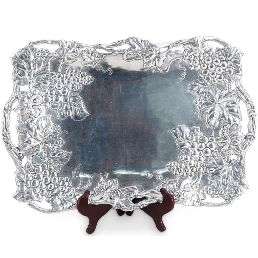 Arthur Court Grape Clutch Tray W/ Box (1 of 3)